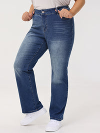 Plus Bootcut Mid Rise Jean In Amari Wash