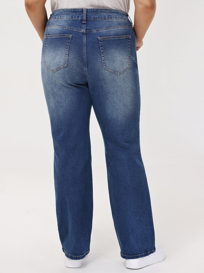 Plus Bootcut Mid Rise Jean In Amari Wash