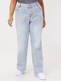 Plus Bootcut Mid Rise Jean In Stevie Wash