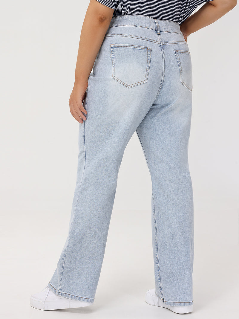 Plus Bootcut Mid Rise Jean In Stevie Wash