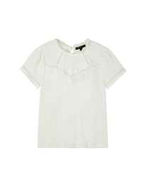 Embroidered Yoke Tee