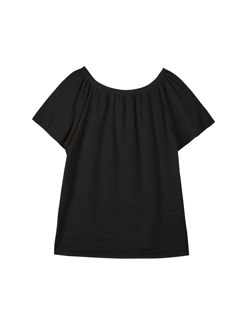 Lotus Sleeve V-Neck Top