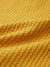 Open Weave Waffle Knit Henley Top