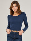 Puff Sleeve Rib Top