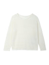 Drop Shoulder Pointelle Pullover