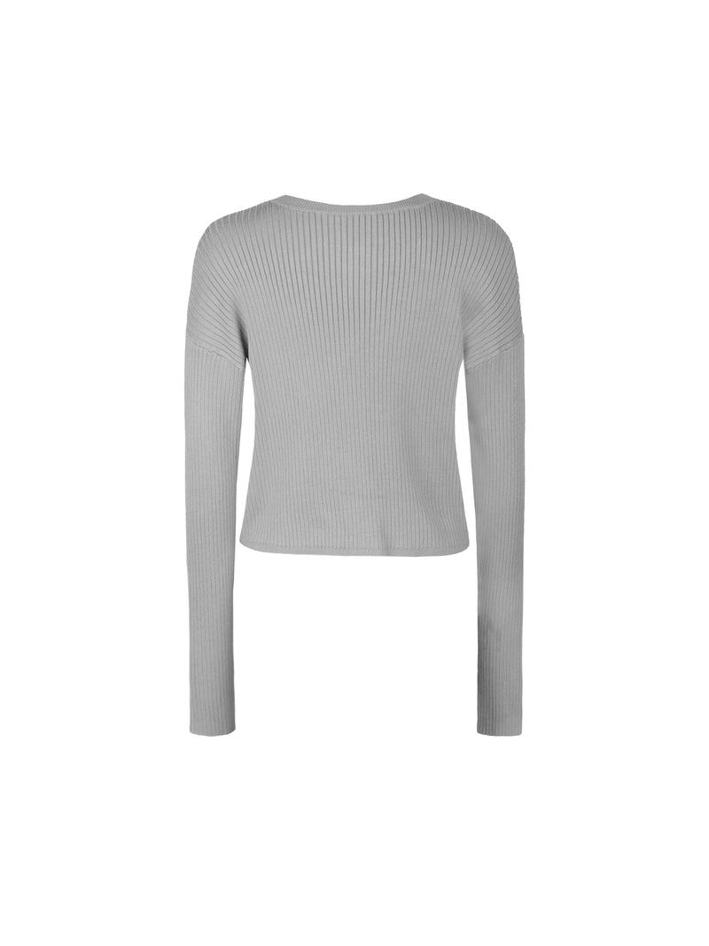 Crewneck Raglan Cardigan