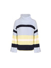 Colorblock Turtleneck Pullover