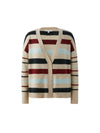 Stripe Grandpa Cardigan