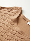 Plus Horizontal Mini Cable Stitch Dolman Pullover