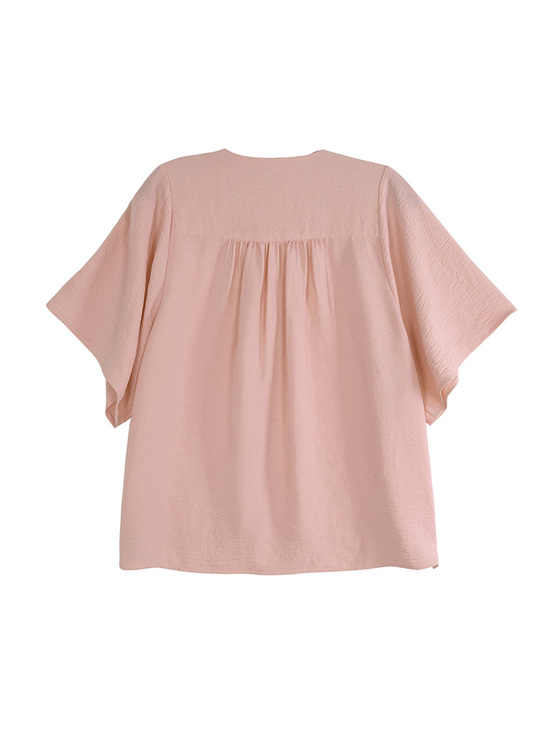 Button Front Dolman Blouse