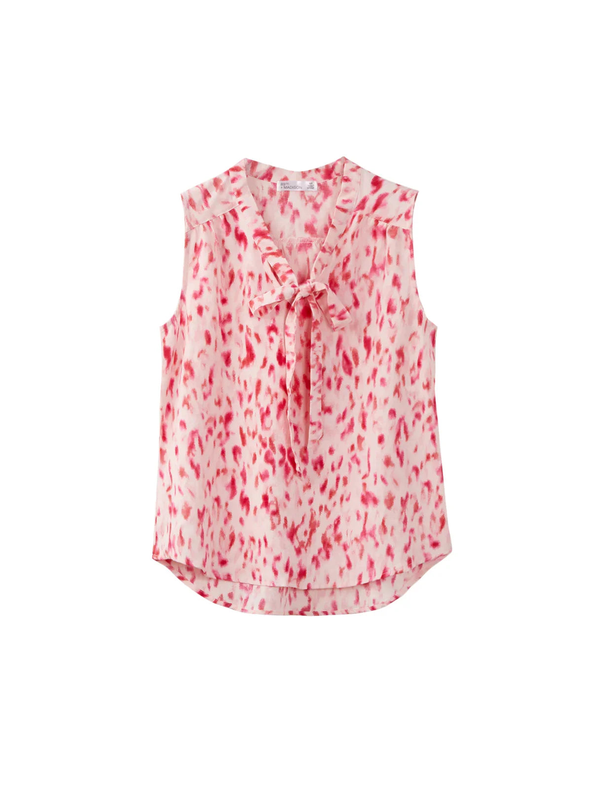 V-Neck Sleeveless Tie Top
