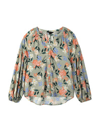 Floral Peasant Blouse