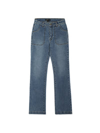 Front Pocket Flare Jeans