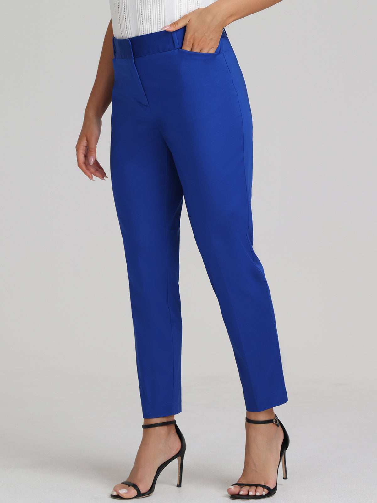 Sateen Ankle Pants