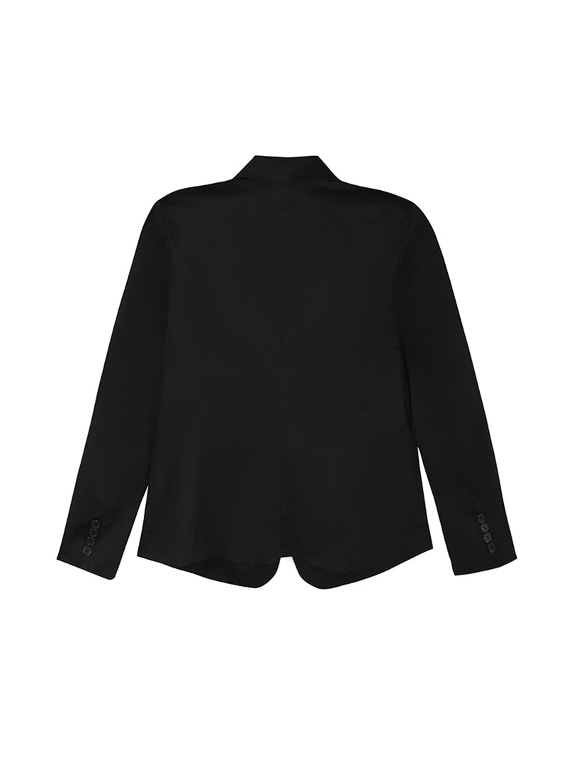 Faux Flap Pockets Blazer