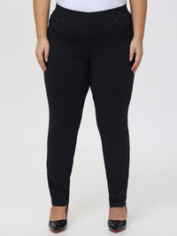 Plus Millennium Pull-On Little Black Pants