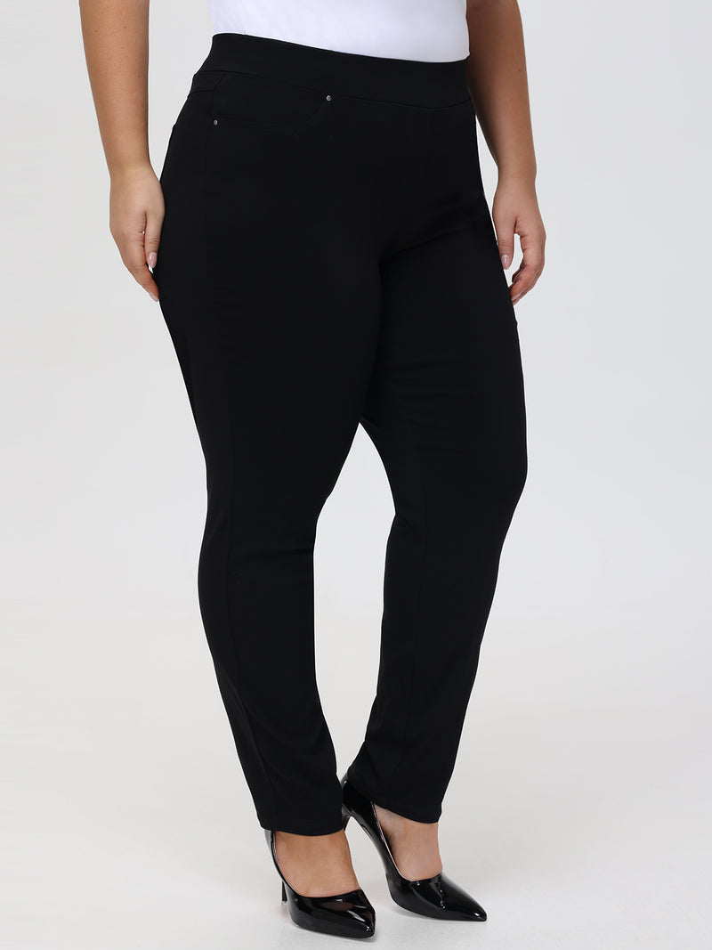 Plus Millennium Pull-On Little Black Pants