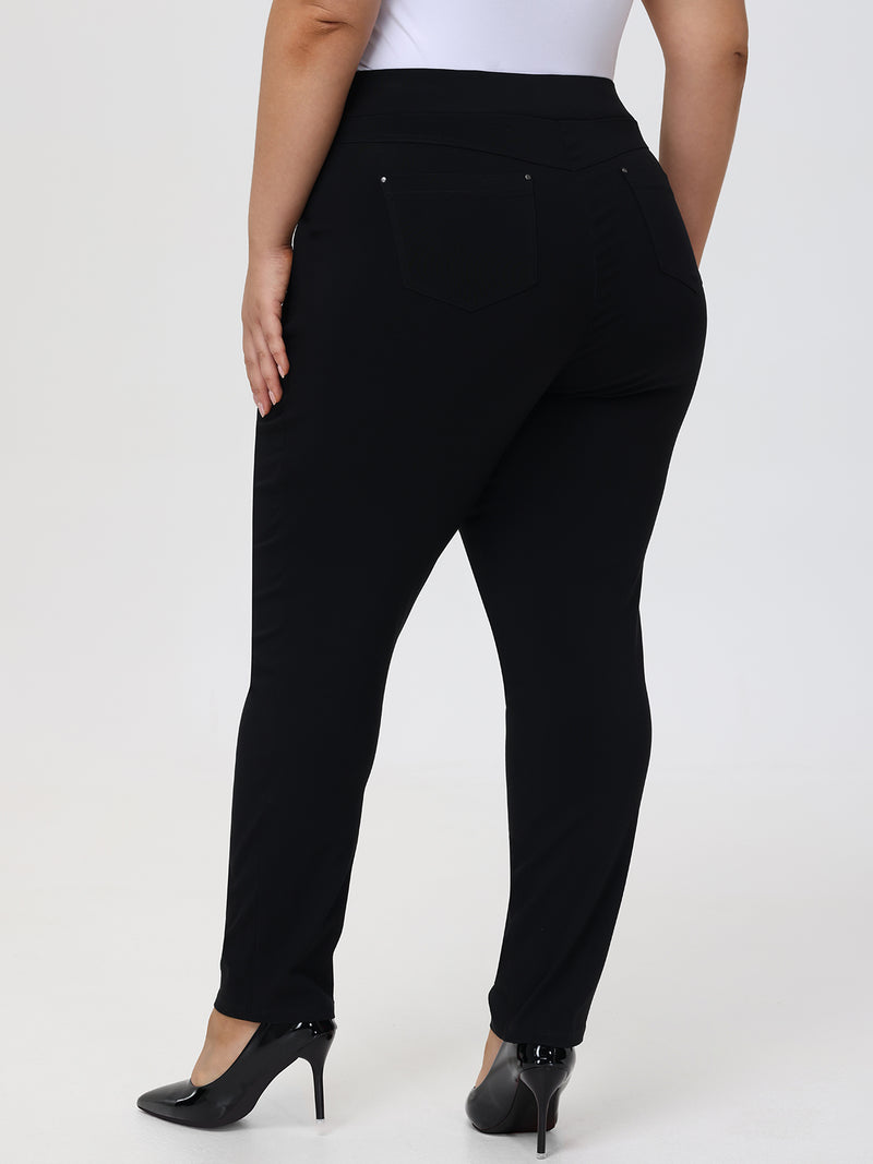 Plus Millennium Pull-On Little Black Pants