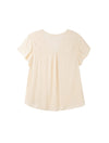 Plus Flutter Short Sleeve Blouse