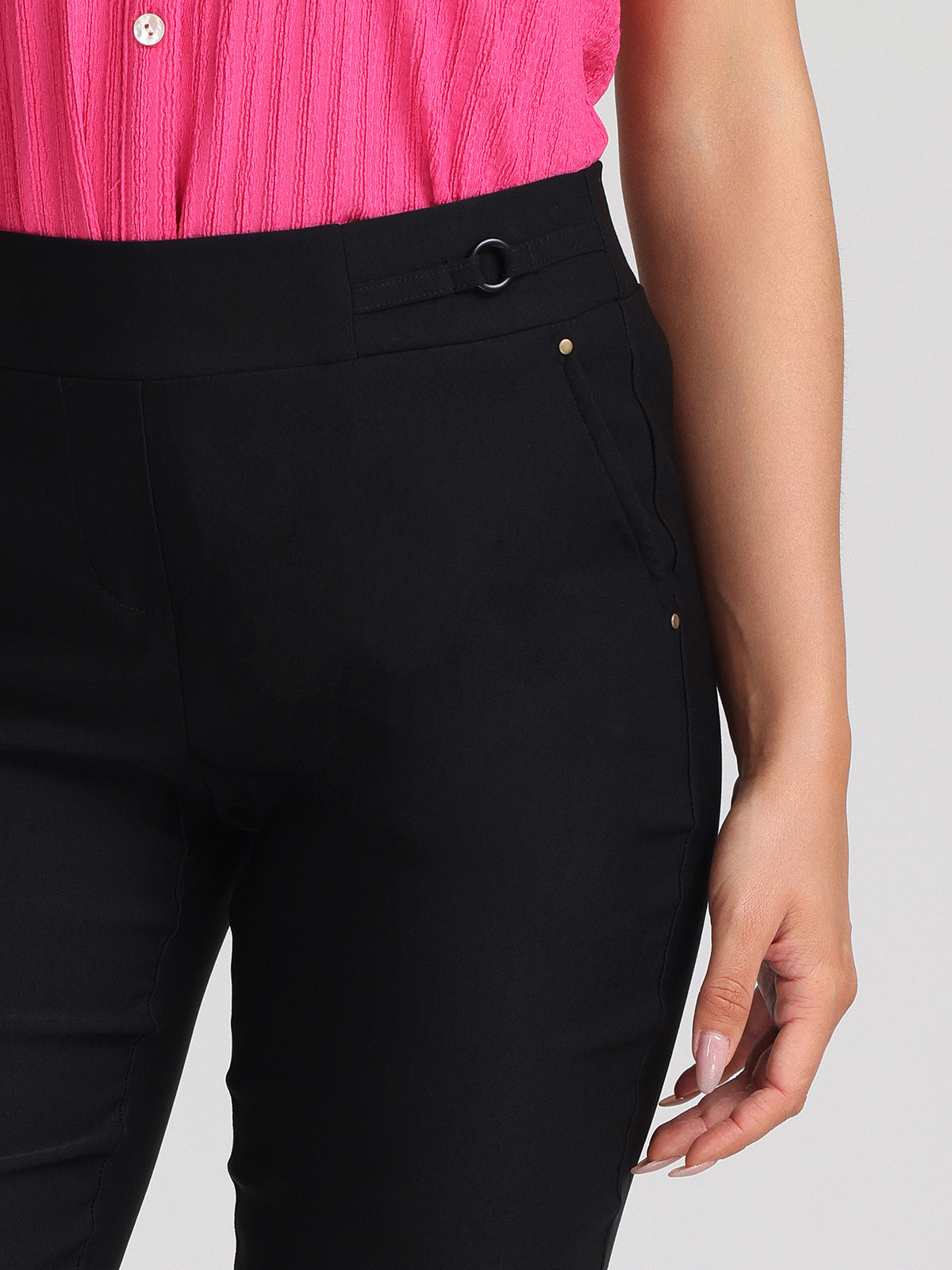 ECRU Women's Black Casual Pull On Boot Cut Pants #1438PR M NWT – Walk Into  Fashion