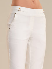 White pants with a beige background