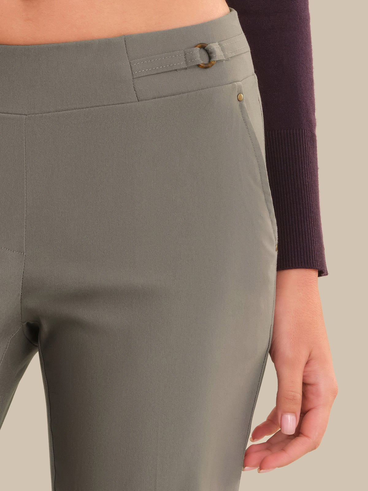 Luxe Stretch Bootcut Pull-On Pants