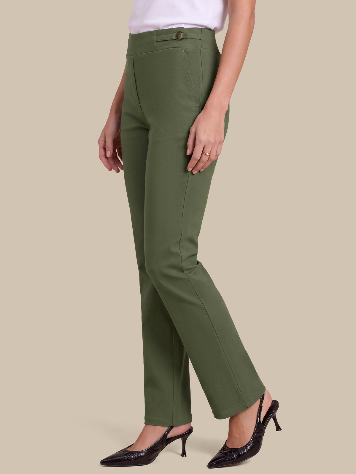 Luxe Stretch Bootcut Pull-On Pants