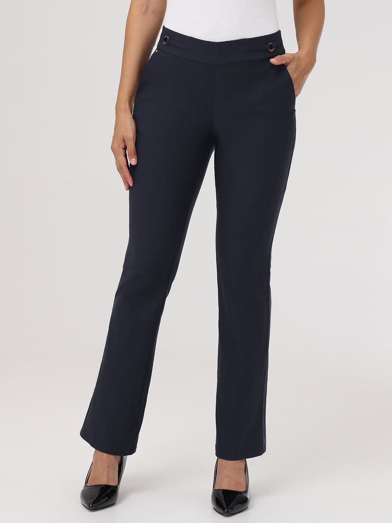 Millennium Stretch Barely Bootcut Pull-On Little Black Pants