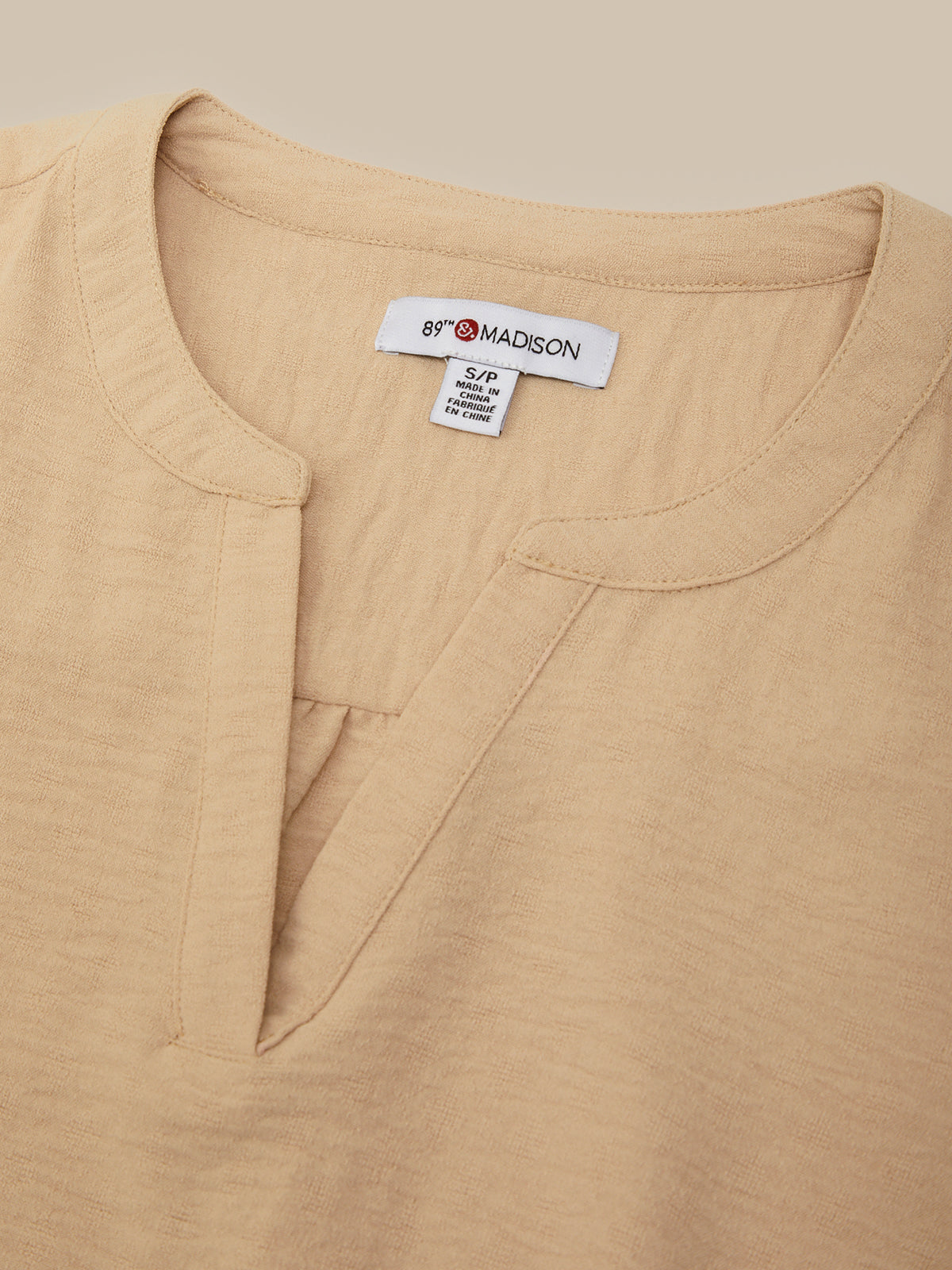 3/4 Sleeve Popover Blouse