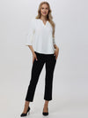 3/4 Sleeve Popover Blouse