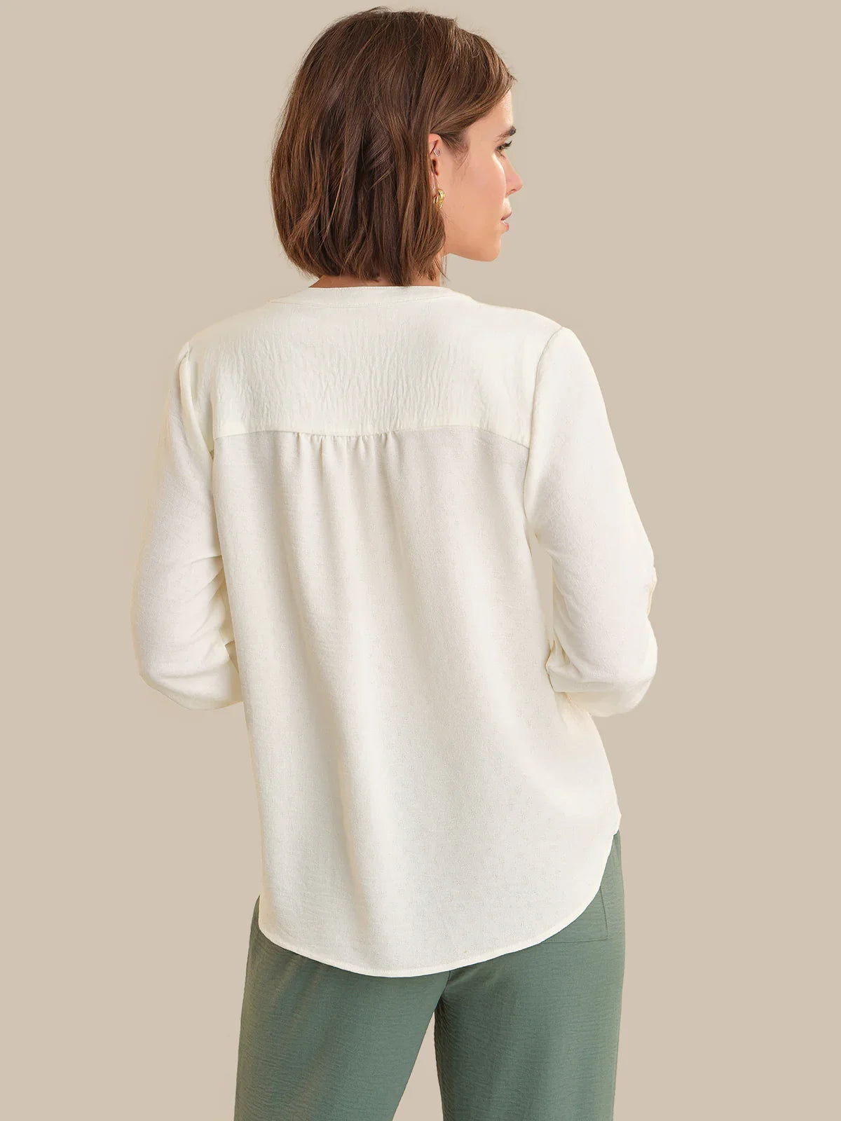 【ヘヨン】新品cabbage blouse / white Blouse Women | Demy White | Le Nouveau Chef
