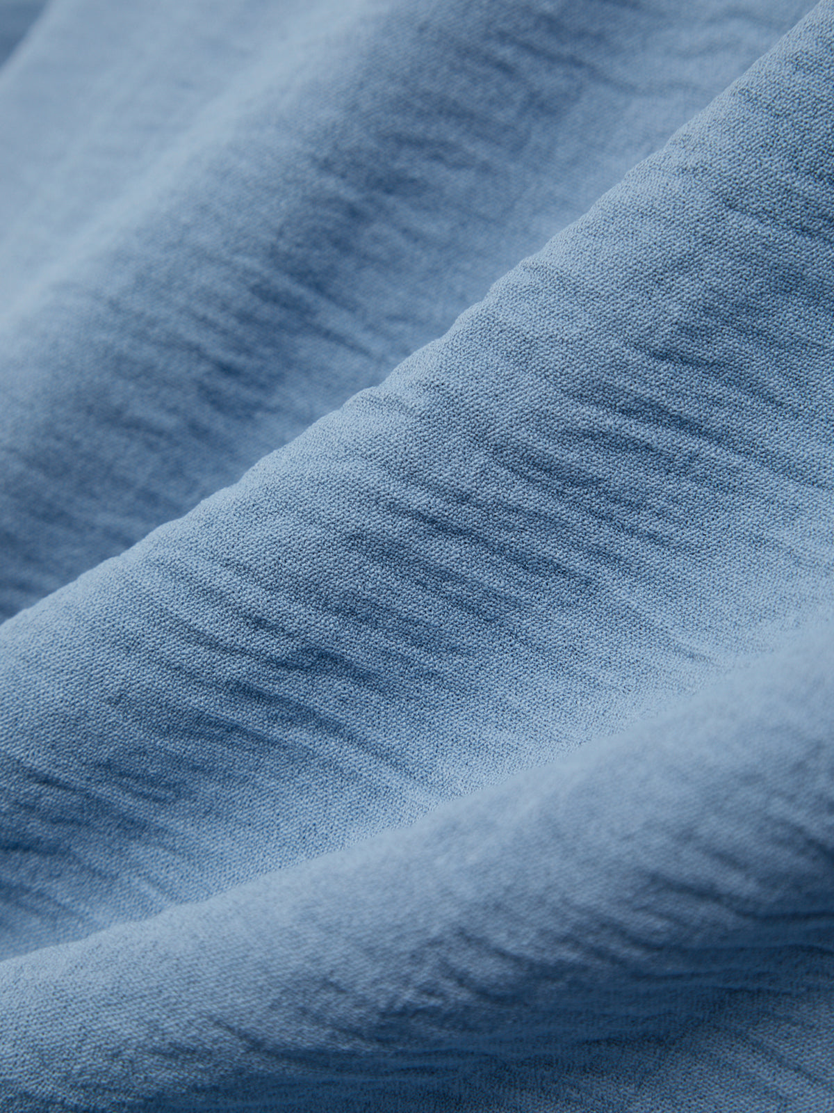 Close-up of blue fabric texture