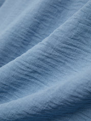 Close-up of blue fabric texture