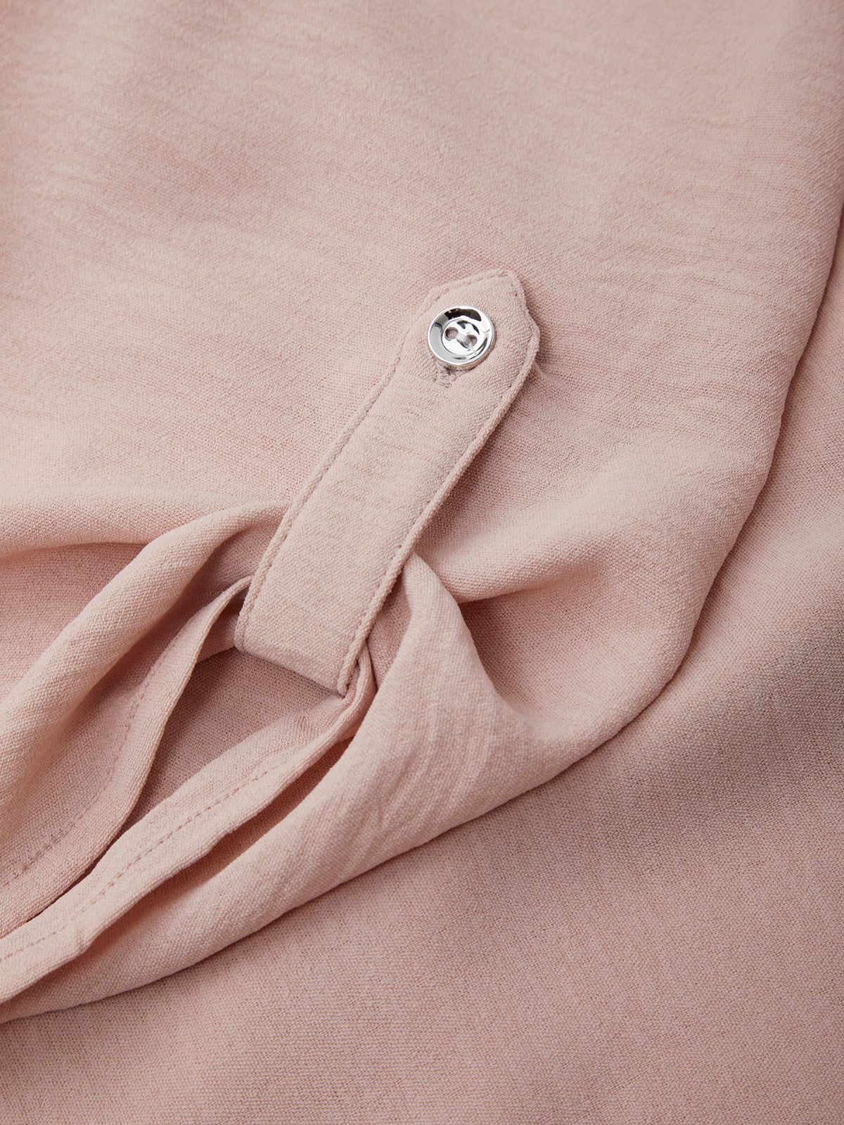 Split Neck Popover Blouse