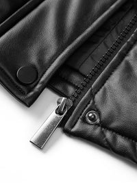 Faux Leather Shacket