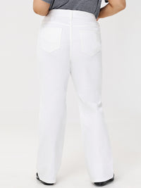 Plus Bootcut Mid Rise Jean In Ivory