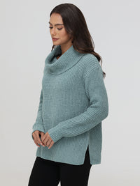 Chenille Turtleneck Sweater