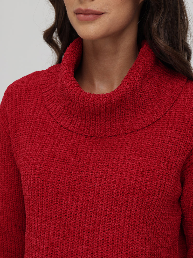 Chenille Turtleneck Sweater