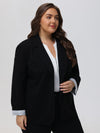 Plus One Button Blazer