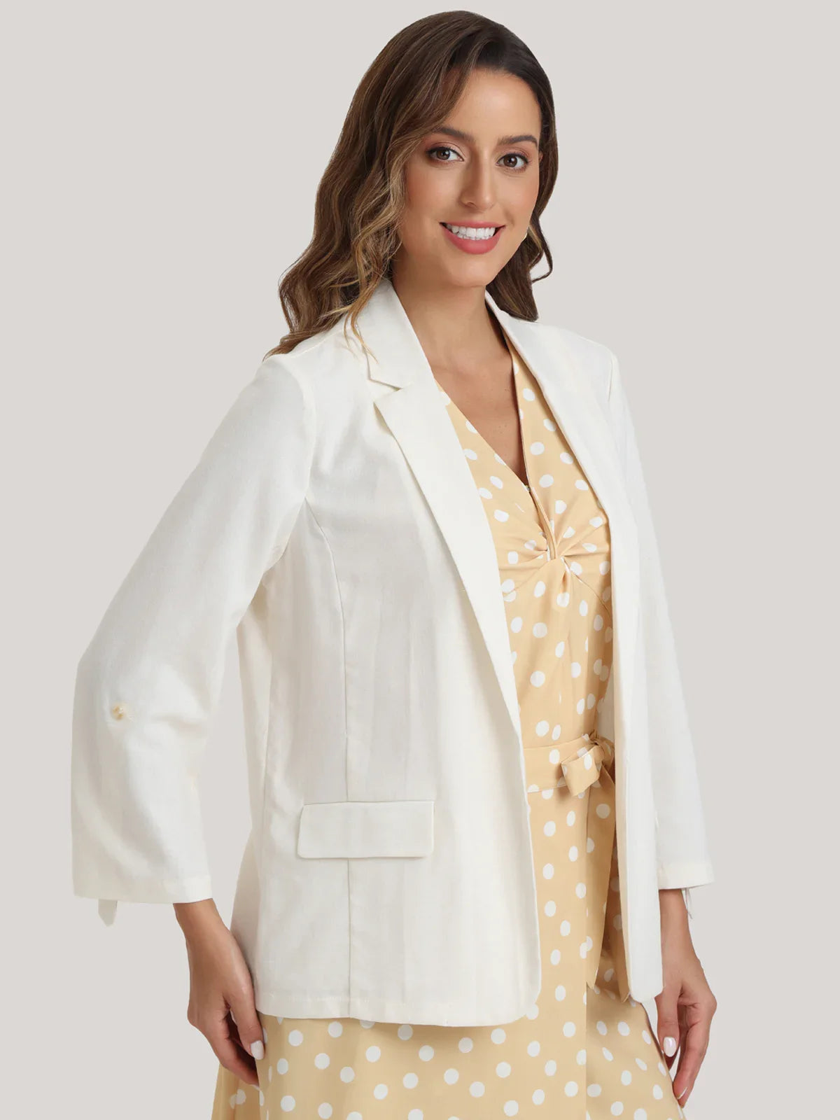 Rolled Sleeve Blazer