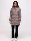 Lightweight Hooded Long Puffer Jacket