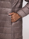 Lightweight Hooded Long Puffer Jacket