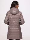 Lightweight Hooded Long Puffer Jacket