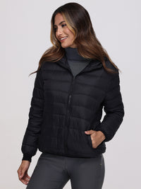 Lightweight Hooded Puffer Jacket