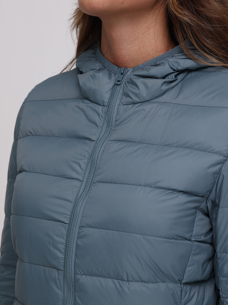 Lightweight Hooded Puffer Jacket