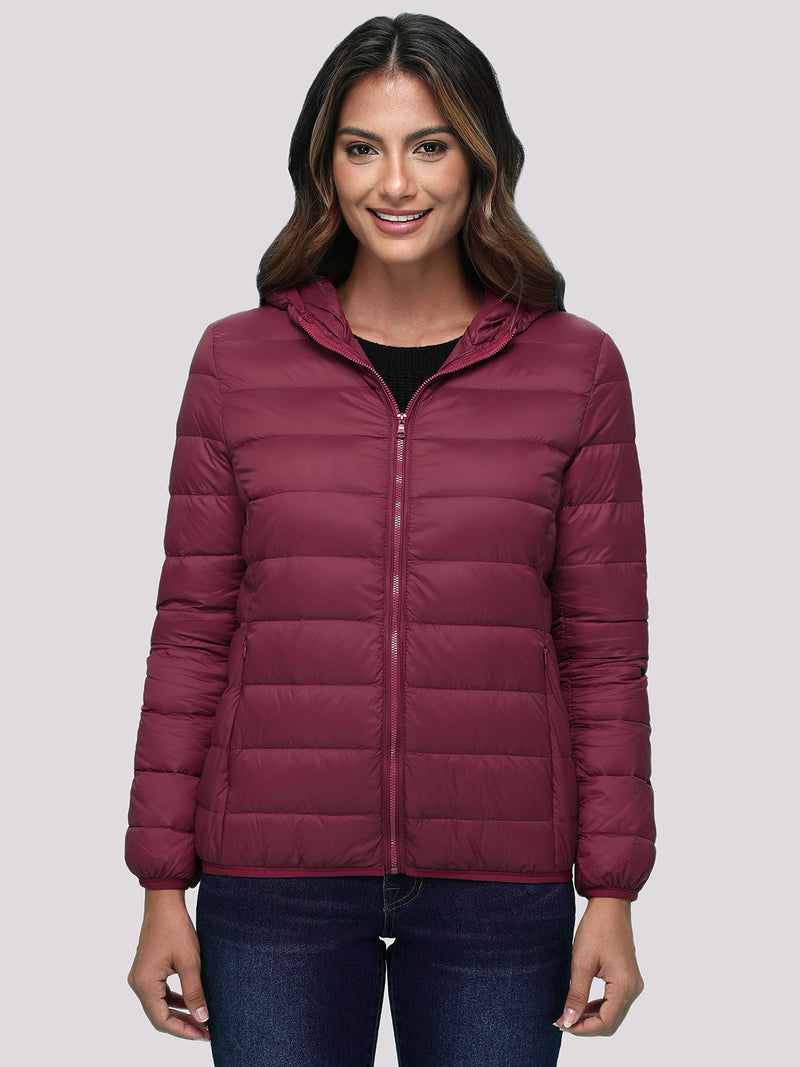 Lightweight Hooded Puffer Jacket