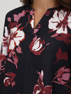 3/4 Sleeve FloralPopover Blouse