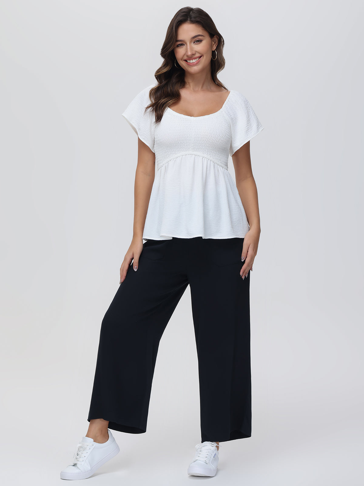 Peplum Ruffle Blouse