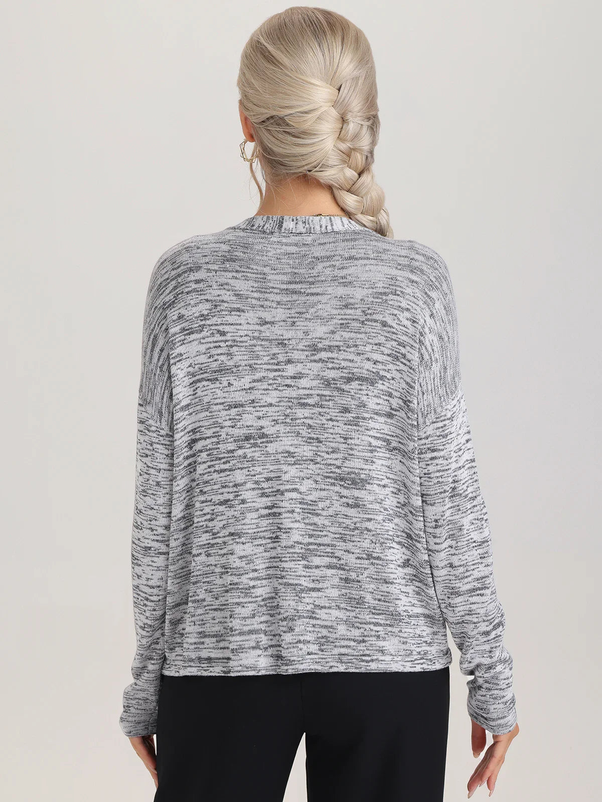 Button Down Drop Shoulder Cardigan