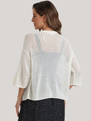 Crochet Drop Shoulder Cardigan